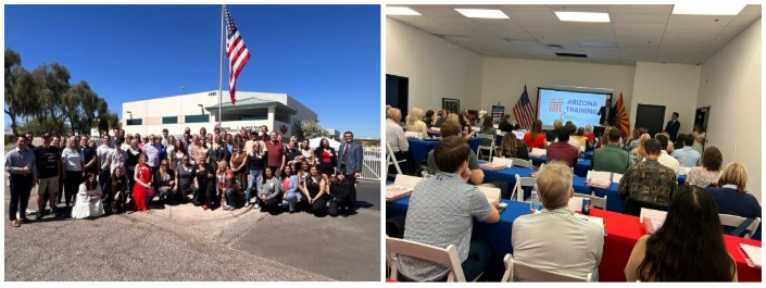 Ballot Chasers at Turning Point Action HQ