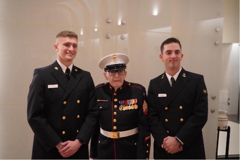 Frank Wright with Cadets