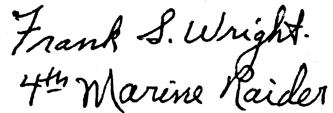 Frank Wright Signature